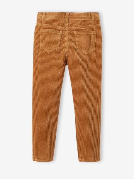 MorphologiK Mom Fit Corduroy Trousers for Girls, MEDIUM Hip camel 