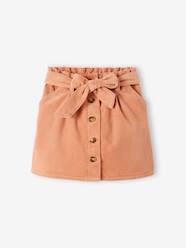 "Paperbag" Style Skirt in Corduroy for Girls