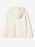 Hooded Jumper for Girls camel+ecru 