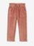 Corduroy Paperbag Trousers for Girls dusky pink+mustard+night blue 