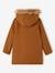 Hooded Duffel Coat with Toggles, in Woollen Fabric, for Girls camel 