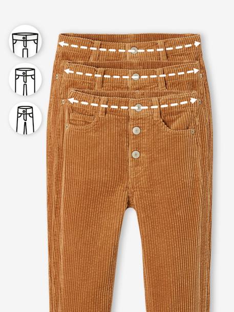 MorphologiK Mom Fit Corduroy Trousers for Girls, MEDIUM Hip camel 