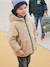 Reversible Hooded Jacket, Padded & in Sherpa, for Boys fir green 