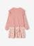 Dress + Cardigan with Ruffles Ensemble for Girls caramel+rosy 