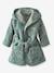 Bathrobe for Baby, Brocéliande printed green 