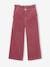 Wide Corduroy Paperbag Trousers for Girls mauve 