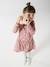 Long Sleeve Printed Dress for Girls PINK MEDIUM ALL OVER PRINTED+printed brown+rosy 