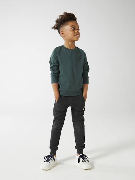 Long Sleeve Colour Top for Boys Blue+fir green+Light Brown+navy blue 