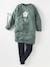 Basics Dress in Fleece for Girls emerald green+marl grey+navy blue+pale pink 