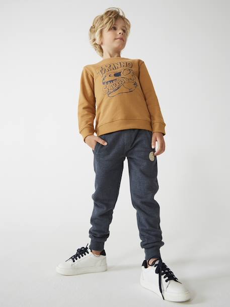 Basics Sweatshirt with Graphic Motifs for Boys pecan nut 