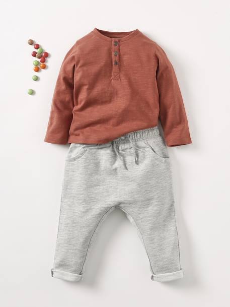 Baby Boys Fleece Trousers BEIGE LIGHT SOLID+caramel+Dark Blue+Green+GREY MEDIUM MIXED COLOR+Red+slate blue 