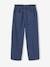 Paperbag-Style Trousers with Polar Fleece Lining for Girls night blue+old rose 