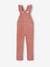 Corduroy Dungarees with Ruffles on Straps for Girls caramel+dusky pink+navy blue 