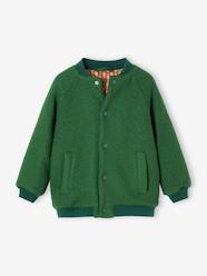 -Teddy-Style Jacket in Bouclé Wool for Girls