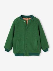 Girls-Teddy-Style Jacket in Bouclé Wool for Girls