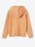 Hooded Jumper for Girls camel+ecru 