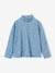 Top + Corduroy Dungaree Dress Outfit for Girls chocolate+night blue 