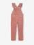 Corduroy Dungarees with Ruffles on Straps for Girls caramel+dusky pink+navy blue 