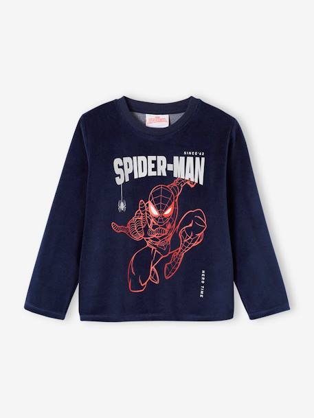 Marvel® Spider-Man Pyjamas in Velour for Boys navy blue 