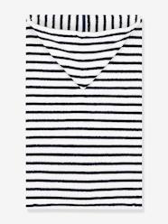 -Striped Bath Cape in Towelling, PETIT BATEAU