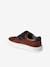 Leather Derby Trainers with Hook-&-Loop Straps for Children brown 