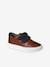 Leather Derby Trainers with Hook-&-Loop Straps for Children brown 