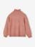 Glittery Animal Jacquard Knit Jumper for Girls dusky pink+marl beige 