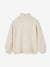 Glittery Animal Jacquard Knit Jumper for Girls dusky pink+marl beige 