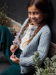 Loose-Fitting Soft Knit Cardigan for Girls