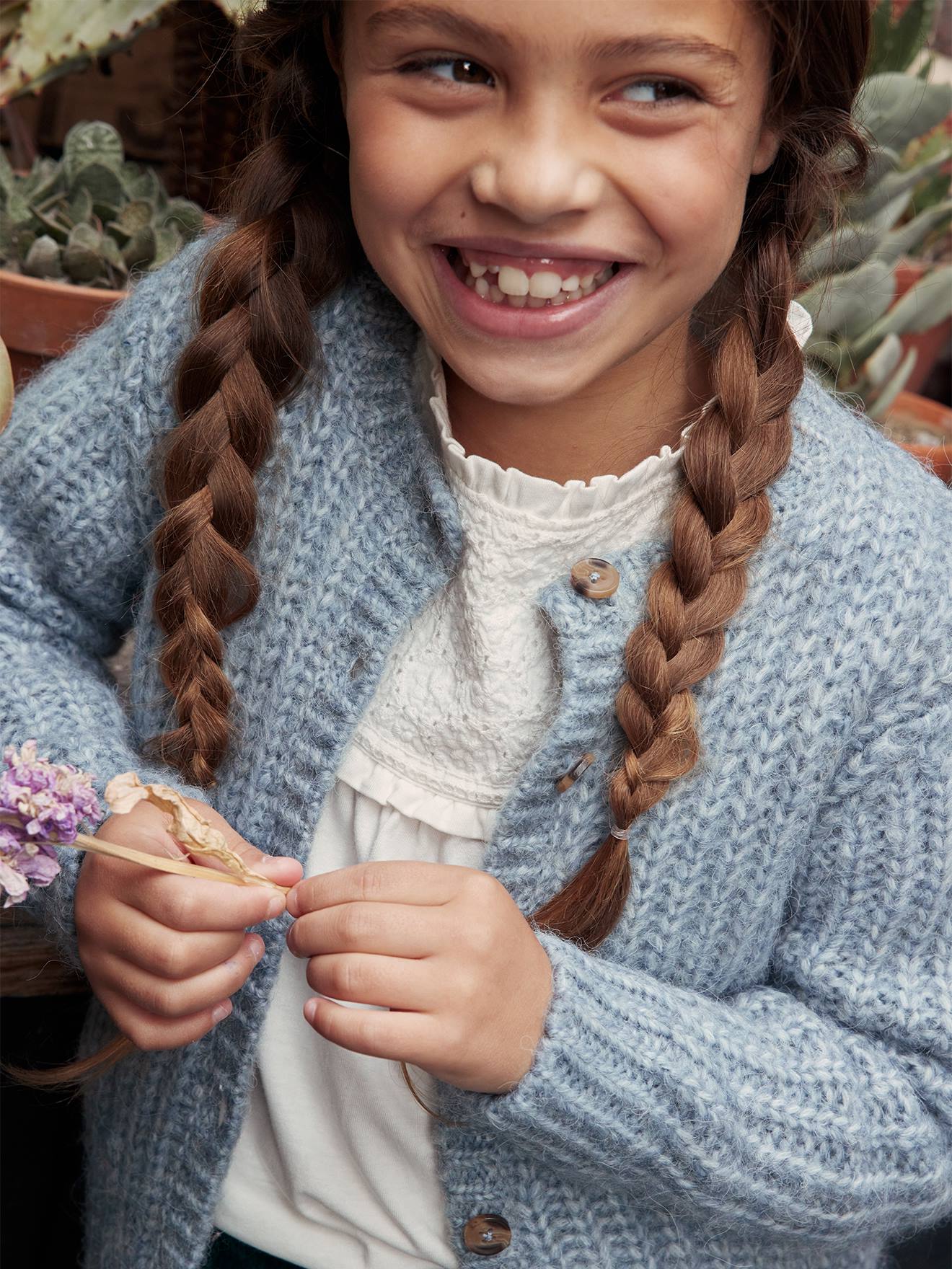 Lilac cardigan baby girl sale