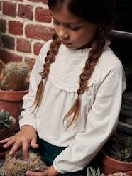 Top with Detail in Broderie Anglaise, for Girls