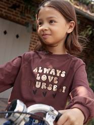 -A-Line Top, Message with Shiny Metallised Effect, for Girls