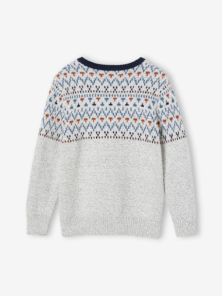 Marl Jacquard Jumper for Boys marl beige 