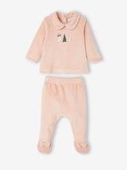 Velour Christmas Pyjamas for Babies