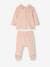 Velour Christmas Pyjamas for Babies rosy 