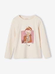 Girls-Long Sleeve Top with Muse Motif for Girls