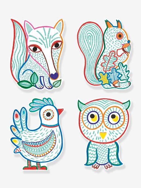 Colour Reveal Animals - DJECO blue+multicoloured 