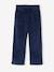 Corduroy Paperbag Trousers for Girls dusky pink+mustard+night blue 