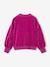 Velour Sweatshirt for Girls purple clover 