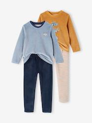 -Pack of 2 Velour Pyjamas with Lorry for Boys