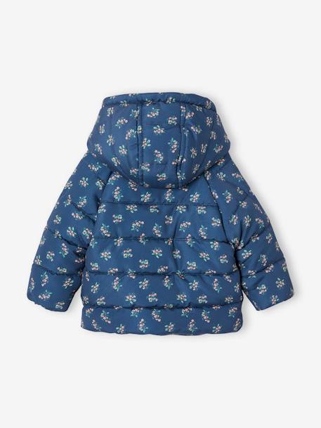 Asymmetric Jacket, Lined, for Babies iridescent copper+Light Pink/Print+slate blue 