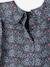 Floral Blouse with Peter Pan Collar, for Babies slate blue 