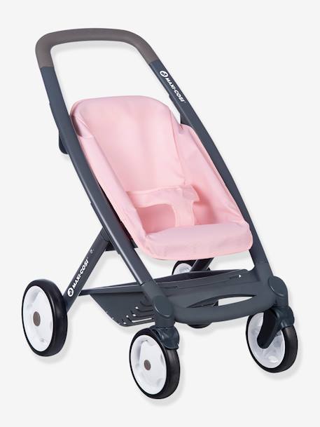 3-in-1 Maxi Cosi Pushchair with Carrycot - SMOBY green+rose 