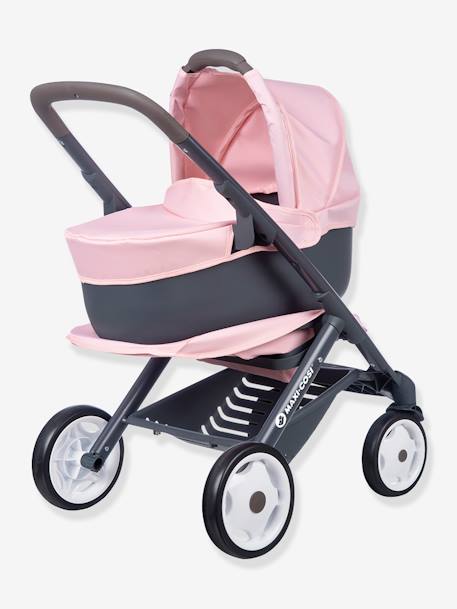 3-in-1 Maxi Cosi Pushchair with Carrycot - SMOBY green+rose 