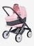 3-in-1 Maxi Cosi Pushchair with Carrycot - SMOBY green+rose 