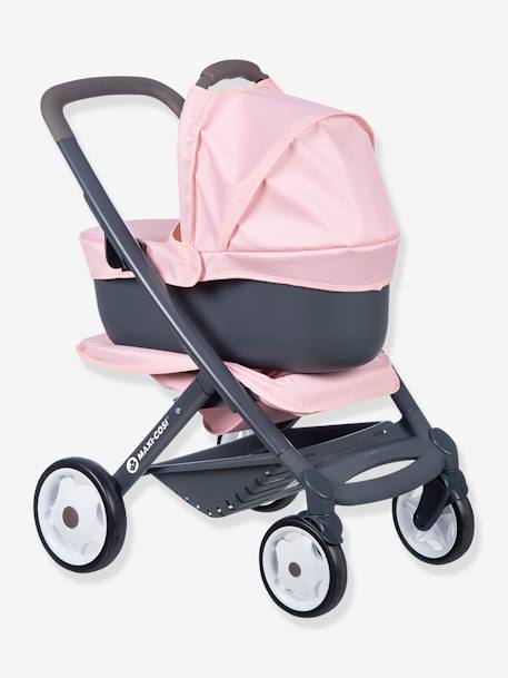 3-in-1 Maxi Cosi Pushchair with Carrycot - SMOBY green+rose 