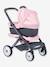 3-in-1 Maxi Cosi Pushchair with Carrycot - SMOBY green+rose 