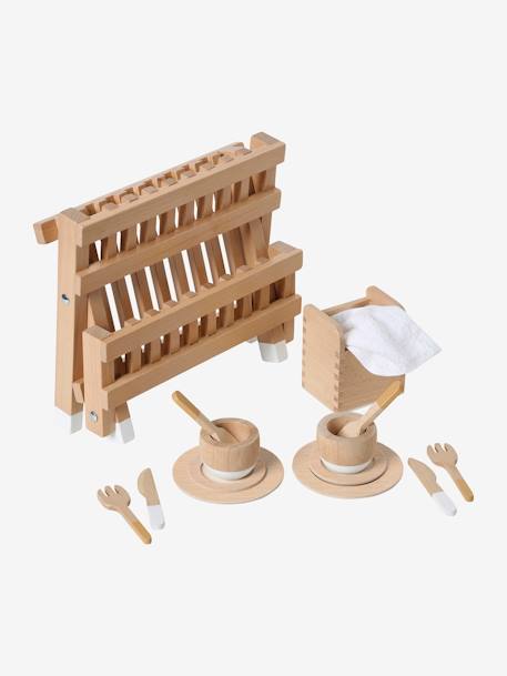 Draining Board + Accessories in Certified Wood wood 