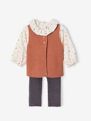 3-Piece Combo: Leggings + Waistcoat + Blouse for Babies