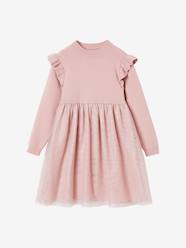 Girls-Occasion-Wear Tricot & Tulle Dress for Girls